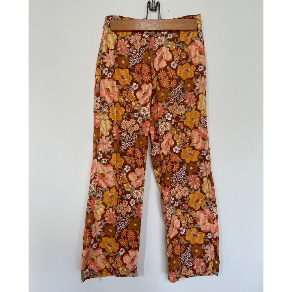 Billabong x The Salty Blonde - high rise floral cropped kick flare pants